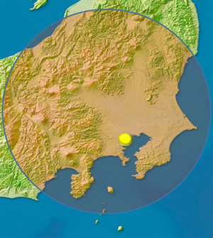 関東を中心に甲信越地方までを即日カバー